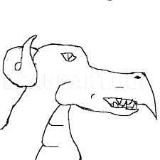 Simpsons drawings cute cartoon drawings love drawings easy drawings homer simpson donuts bart simpson cartoon head cartoon faces easy dragon drawings. How To Draw A Simple Dragon Head Coloring Page Trace Drawing