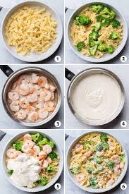 Cook and stir until cheeses are melted and mixture is smooth. Broccoli Shrimp Pasta Alfredo Recipe Feelgoodfoodie