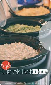 Triple Crockpot Dip Recipes 3 Great Party Recipes Dip Recipes Easy Crock Pot Dips Appetizer Recipes