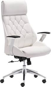 Zuo 205891 Boutique Office Chair White 205891 Office Luxury Office Chairs Office Chair Design Cheap Office Chairs