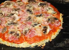 Pizza En Pate De Chou Fleur 2 Versions Chez Vanda Chou Fleur Tarte Sans Pate Pizza Choux Fleur