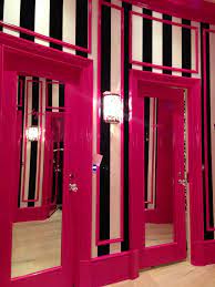 Inspiration For My Home Black White Stripes And Hot Pink Victoria S Secret London Beauty Room Victoria Secret Rooms Pink Room
