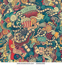 Cartoon Doodles Hand Drawn Cinema Movie Film Seamless Pattern Endless Background Art Inspiration Drawing Art African Art Cartoon theater png collections download alot of images for cartoon theater download free with high quality for designers. pinterest