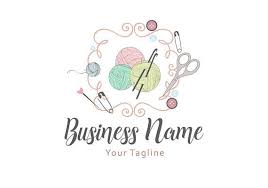 Custom Logo Design Crochet Yarn Logo Sew Knitting Logo Etsy Logo Sewing Logo Design Love Custom Logo Design