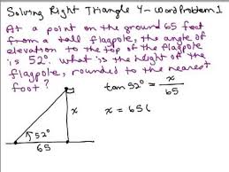 Start studying trig word problem notes. Solve Right Triangles 4 Word Problem Youtube