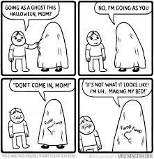 THIS COMIC MADE POSSIBLE THANKS TO ERIK BLOMBERGMRLOVENSTEIN.COM / fap fap  fap :: rage comics :: mrlovenstein :: mom :: son :: sheet :: Halloween ::  comics (funny comics & strips, cartoons) /