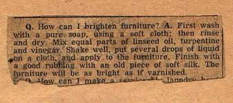 Things Your Grandmother Knew How To Brighten Furniture Homemade Furniture Polish Cleaners Homemade Linseed Oil