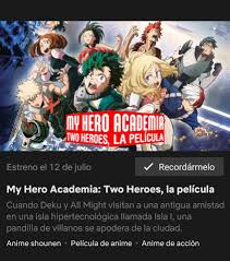 Two heroes (僕 (ぼく) のヒーローアカデミア the (ザ) movie (ムービー) ～２人 (ふたり) の英雄 (ヒーロー) ～ boku no hīrō akademia za mūbī ～futari no hīrō～. Futari No Hero Already Has A Release Date For Netflix
