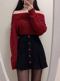 Discover more posts about korean style, kaesthetic, cafe aesthetic, beige aesthetic, . Try These Genuine Red Korean Outfit Korean Language Trendy Outfits To Look Stylish In 2020 English Language German Language Grunge Fashion
