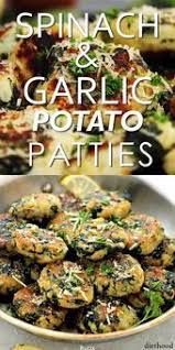 Kartoplyani Pirizhki Z Shpinatom I Chesnokod Kartoplyani Pirizhki Chesnokod Shpinatom Spinach Recipes Healthy Potato Patties Spinach Recipes
