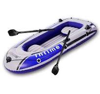 Inflatable Boat Canoe, Raft Inflatable Kayak with Air Pump Rope Paddle,  Rubber Dinghy for Adults and Kids, Portable Fishing Inflatable Boat