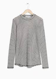Black And White Striped Turtleneck Top Other Stories Image 2 Of Striped Top In Black White Small Striped Top Tops Shirts Women Fashion