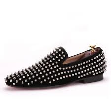 Check spelling or type a new query. Onedrop Handmade Men Black Nubuck Leather Dress Shoes Silver Rivet Wed