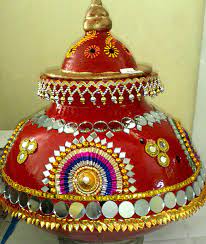 Maybe you would like to learn more about one of these? Navaratri Garba Decoration Kalash Decoration Thali Decoration Ideas Indian Handicrafts Decor
