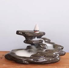Backflow Incense Burner Japanese Mountain Incense Burner Minimalist Incense Burner Altar Decor Incense Burner Incense Holder Ceramic Incense Holder