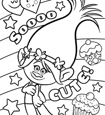 Troll coloring pages getcoloringpages com. Free Printable Trolls Coloring Pages Coloring And Drawing