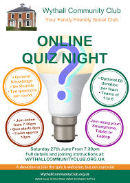Online General Knowledge Quiz Wythall Community Club
