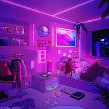 Aesthetic bedroom bloxburg blog wall decor. Anime Vaporwave Room Novocom Top