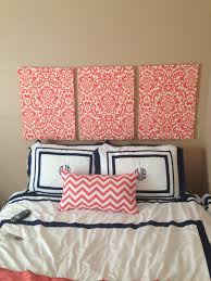 Choose from a range of colors and designs for all whether you choose a cotton jacquard, merino wool or canvas finish or affix your headboard to the. Fabric Covered Canvas As Headboard Fabric Covered Canvas Bedroom Headboard Bedroom Decor
