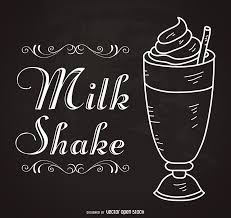 Retro Milkshake Sign Free Vector Milkshake Retro Typography Chalkboard Art Quotes