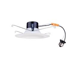 Butterfly clips for easy installation. Utilitech 65 Watt Equivalent White Dimmable Led Recessed Retrofit Downlight Fits Housing Diameter 5 In Or 6 In Recessed Lighting Tools Home Improvement Guardebem Com
