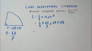 Nilai perbandingan antara keliling dan diameter lingkaran ini selalu konstan untuk setiap lingkaran yaitu 3, phi juga biasanya diartikan sebagai 1 putaran penuh lingkaran atau 1 phi = 360. Rumus Luas Seperempat Lingkaran Cara Golden