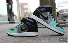 Black And Turquoise Jordans 1 Air Jordan 1 Mid Black Teal Purple Air Jordans Jordans Jordan 1 Mid