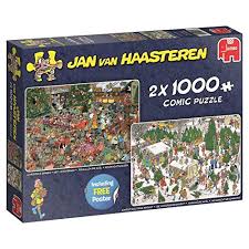 Jan van haasteren crowd pleasers 2000 piece jigsaw puzzle complete. Multi Jumbo 19078 Jan Van Haasteren The Cattle Market 2000 Piece Jigsaw Puzzle Jigsaw Puzzles Toys Games Agtcorp Com
