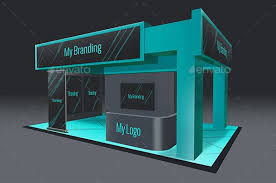 Multi Exhibition Stand Mock Up Exhibition Stand Exhibition Mocking