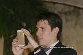 Francoise, Leo and Laurent smile for the shutterbugs during the French  Consulate in Kolkata