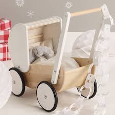 Wooden Toy Pram From Bajo Toymakers The White Company Pram Toys Kids Furniture Kids Toys