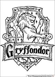 Dibujos De Harry Potter Para Imprimir Y Colorear Coloriage Harry Potter Harry Potter Gryffondor Blason Harry Potter