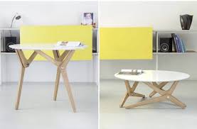 Table Transformable Design De Boulon Blanc Clem Around The Corner Table Transformable Table Salle A Manger Table Basse Convertible