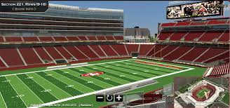 3d seating chart for levi stadium