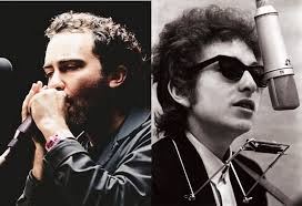 Bob Dylan and Allen Ginsberg at Woodstock NY 1964