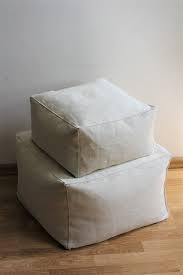 rectangle pouf ivory floor cushion pouf ottoman linen living room decor pouf bean bag chair beige floor pillow kids room decor coffee tabl floor cushions floor pillows kids kid room decor