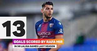 Mir spent last season on loan at huesca and while they got relegated, he caught the eye in la liga with 13 goals in 38 matches. Ghoj47l Rnoufm