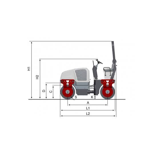 Dynapac CC1250 Smooth Drum Roller