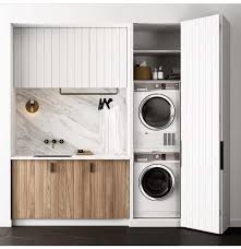 This means the laundry facility is in a room with other purposes such as a mudroom, kitchen or bathroom. Designing Our Laundry Room The 7 Things Our Contractor And Plumber Told Us To Consider Emily Henderson