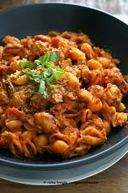 Chickpea Chorizo Quinoa Shells In Tomato Sauce Vegan Glutenfree Pasta Recipe Vegan Richa Recipe Vegan Pasta Recipes Whole Food Recipes Recipes