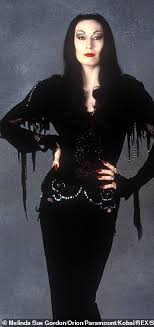 The addams family is wealthy and gruesome and is seemingly unaware or unconcerned that other people find their image mysterious. Christina Aguilera Channels Morticia At The Los Angeles Premiere For New Addams Family Movie Daily Mail Online