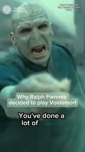 Ralph Fiennes initially doubted taking the role of Voldemort in the “Harry  Potter” film series, but his sister’s enthusiasm and a design image changed  his mind. #harrypotter #actor