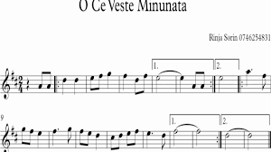 Arranged & orchestrated by wolfgang drechsler valentina naforniță, soprano erwin ortner: O Ce Veste Minunata Tutorial Cu Note Si Partitura Youtube