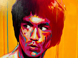 Bruce Lee Painting 150 x 100 cm — Allan Buch Buchpaintings.com