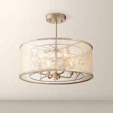 Best choose for decorated your house! Sara S Jewel 17 Wide Champagne Silver Ceiling Light 9k610 Lamps Plus Ceiling Lights Living Room Light Fixtures Jeweled Lamp