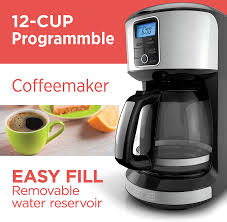 Black And Decker Coffee Maker Cleaning Cycle Amazon Com Black Decker 12 Cup Programmable Coffeemaker Stainless Steel Cm4100s Kitchen Dining