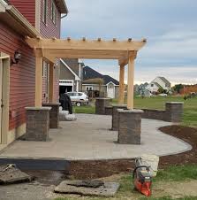 If you don't see the stepping stones you want, you can also use step. Paver Patio Seat Wall Pergola Bangor Maine Granville Stone Hearth