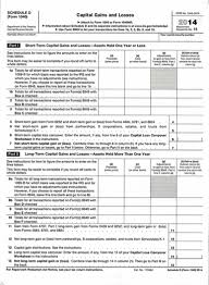 capital gains and losses irs tax form schedule d 2016 package of 100