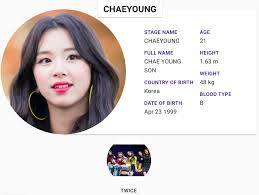 Chaeyoung Twice Profile Ideal Body Kpop Profiles Twice