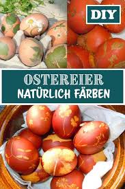 Ostereier Farben Mit Zwiebelsud Und Blumenmuster Funkelfaden Ostereier Naturlich Farben Ostereier Ostereier Farben
